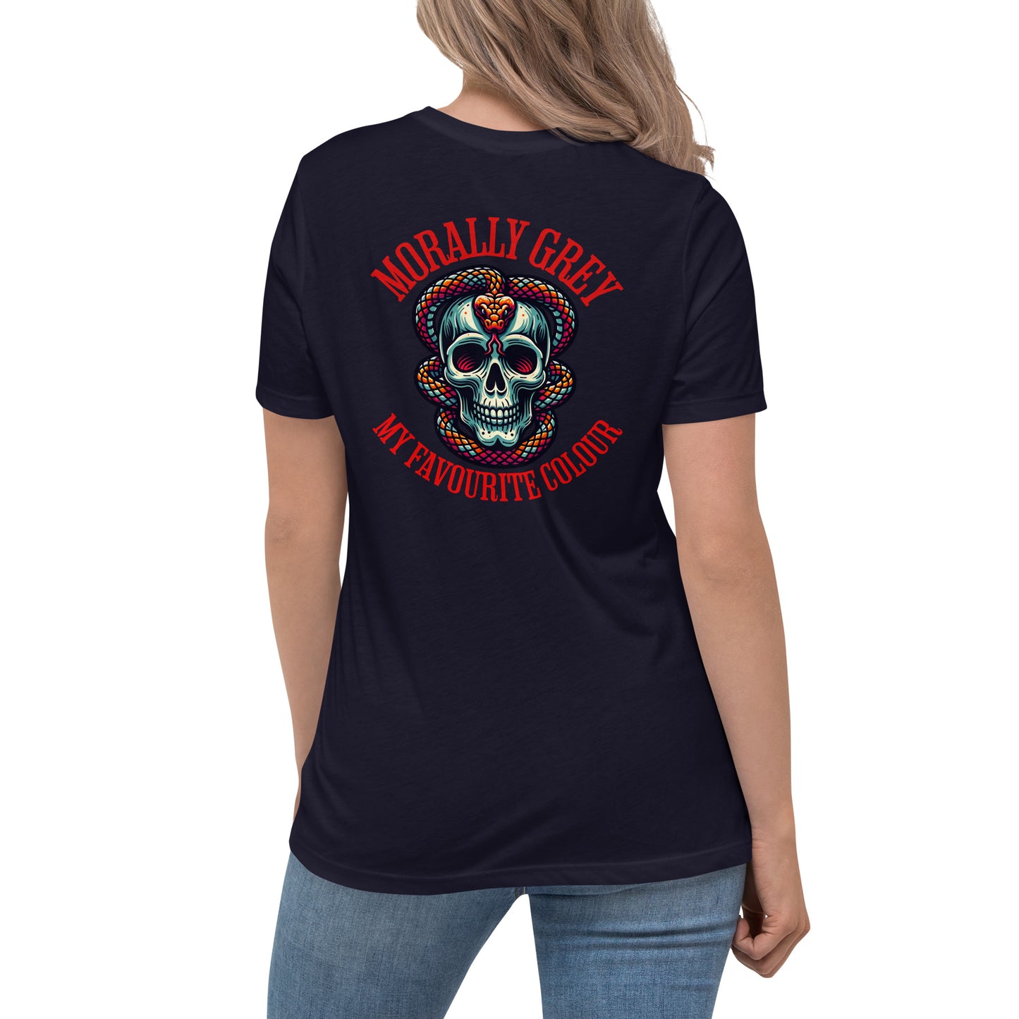 Morally Grey Women's Relaxed T-Shirt - Bookslut Shirts